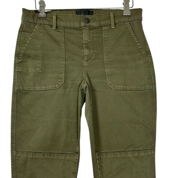 Vince Military Utility Pants Straight Leg army Green mid Rise Women's size 26 - Picture 2 of 8